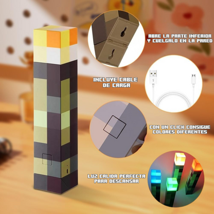 Lámpara Antorcha Mesa/Pared